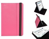 Hoes voor de Mpman Tablet Mp843, Multi-stand Cover, Ideale Tablet Case, Hot Pink, merk i12Cover