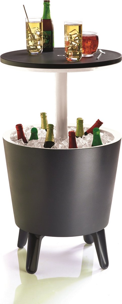 Keter Coolbar Partytafel – 49,5x49,5x57cm - Antraciet