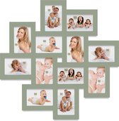 Deknudt Frames multifotolijst S65SV5 - groen - voor 12 foto's 10x15 cm