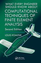 What Every Engineer Should Know about Computational Techniques of Finite Element Analysis