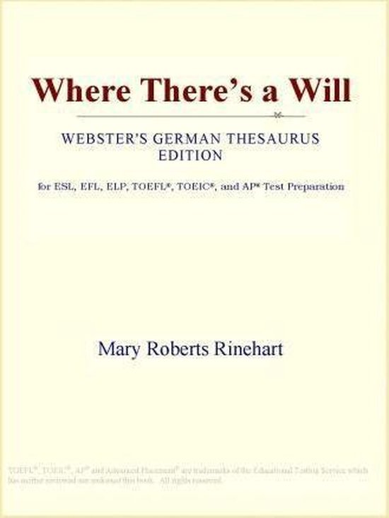 Where There's a Will (ster's German Thesaurus Edition) (ebook), Icon