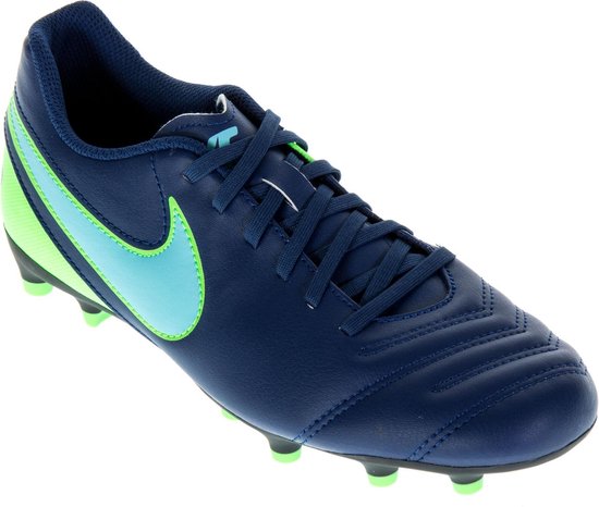 Nike Tiempo Rio III FG Voetbalschoenen - Maat 40.5 - Mannen - blauw/groen |  bol