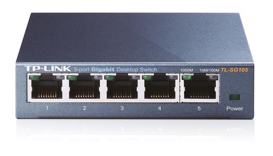 TP-Link TL-SG105 Non-géré Gigabit Ethernet (10/100/1000) Noir | bol.com