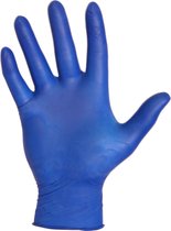 Latex wegwerphandschoenen gepoederd S - blauw