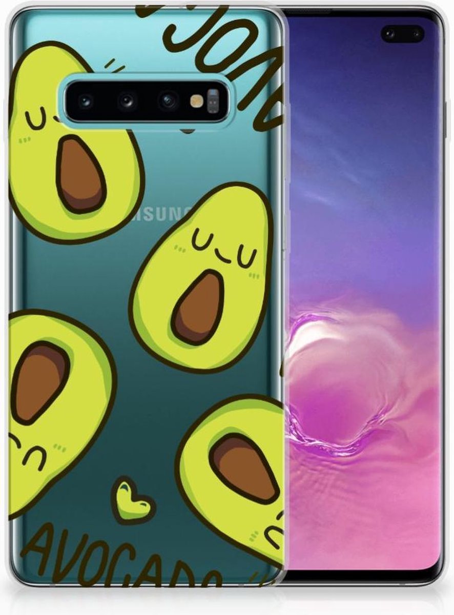 Samsung Galaxy S10 Plus Telefoonhoesje met Naam Avocado Singing