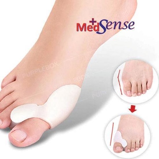 Hallux Valgus siliconen bescherming met teen spreider | Tenenspreider en ondersteuning bij Hallux Valgus