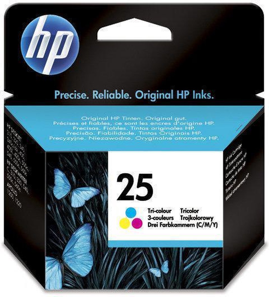 HP 25 Inktcartridge - Cyaan / Magenta / Geel