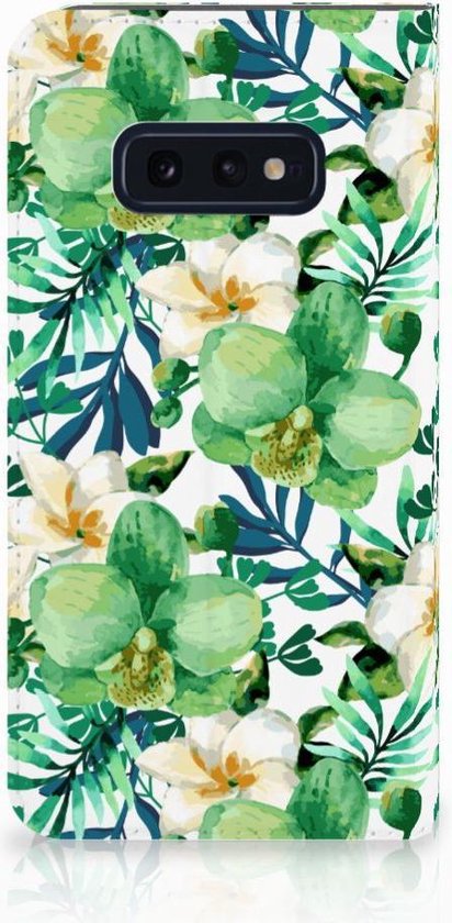 Samsung Galaxy S10e Smart Cover Orchidee Groen