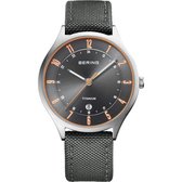 BERING 11739-879 - Horloge - Nylon - Zilverkleurig - Ø 39 mm