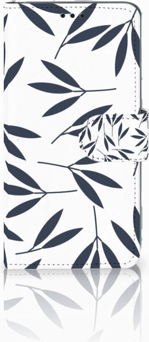 Samsung Galaxy S10 Hoesje Leaves Blue