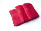 Casilin Royal Touch - Handdoek - Scarlet -  40 x70 cm - Set van 3