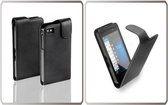 Klap Flip case/case Kunstleer Telefoonhoesje - BlackBerry Z10 Zwart