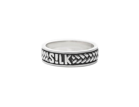 SILK Jewellery - Zilveren Ring - Alpha - 130.18 - Maat 18,0