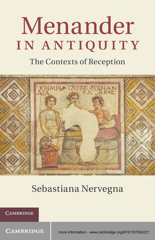 Menander in Antiquity - cover