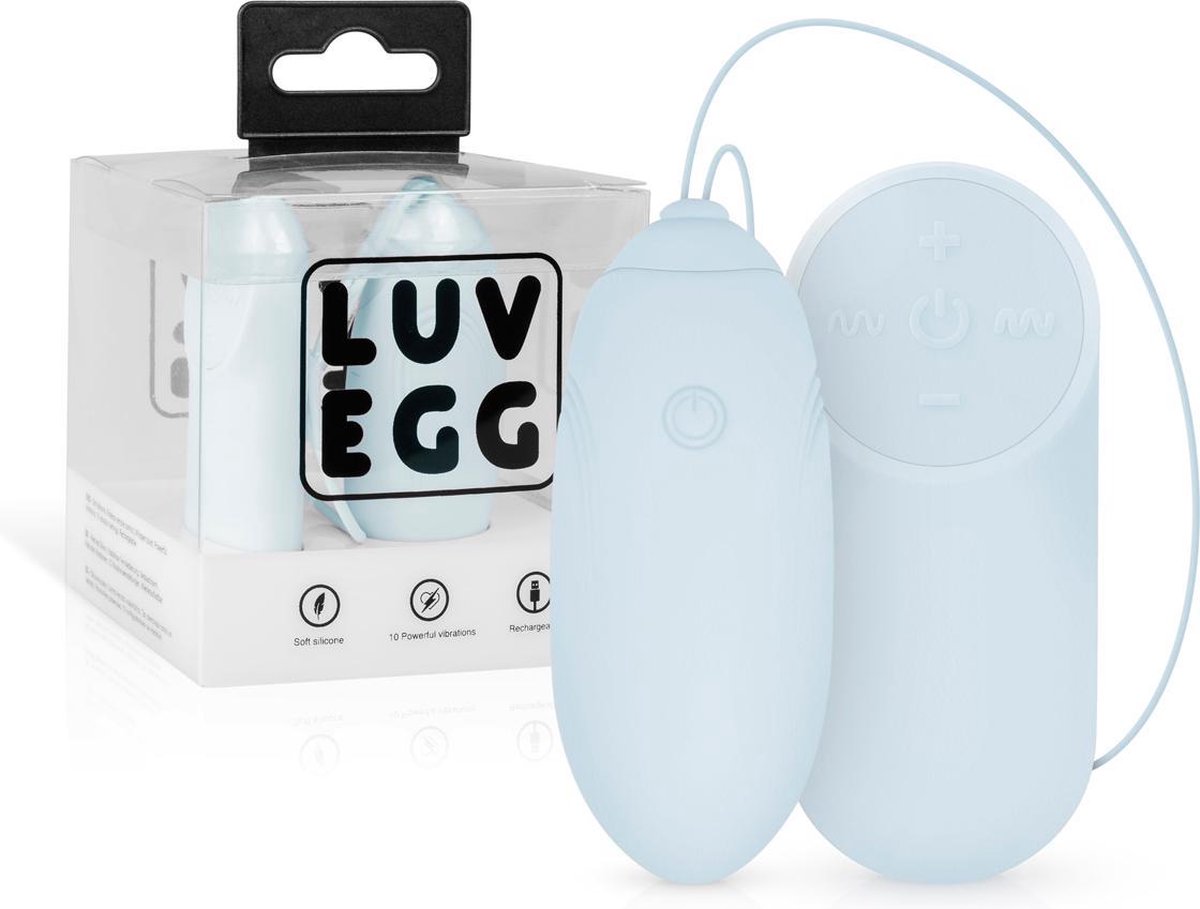 LUV EGG Oplaadbaar Vibrerend EI - Blauw - Speelgoed voor vrouwen