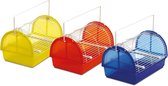 Flamingo Transportbox voor vogels - Geel/Rood/Blauw - 29.5 x 20 x 18 cm