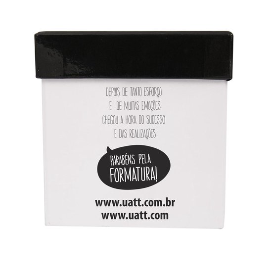 Uatt Graduation - Beker - Geslaagd - Meisje - Zwart/Wit