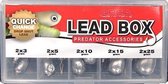 Dropshot Lead Box - Assortiment Quick Change Dropshot Lood - 10 Stuks