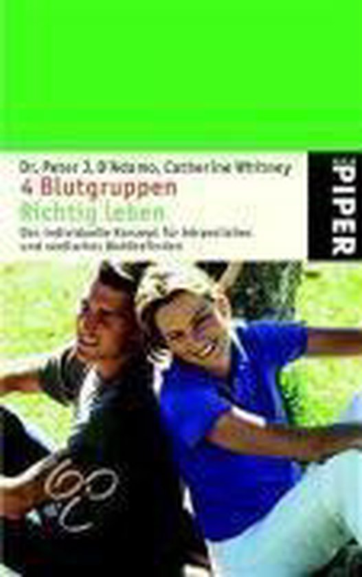 4 Blutgruppen - Richtig leben - cover