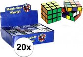 20x stuks voordelige kubus puzzels van 7 cm