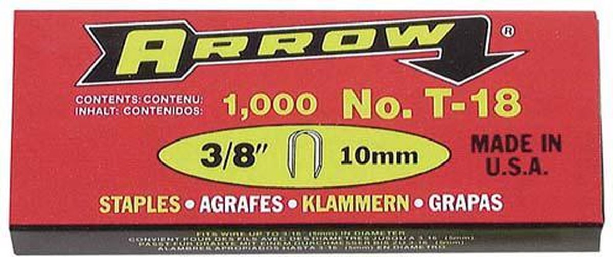 Arrow Nieten 8 mm hoogte voor T2025 per 1000 stuks