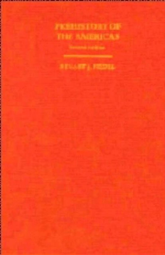 Prehistory of the Americas - cover