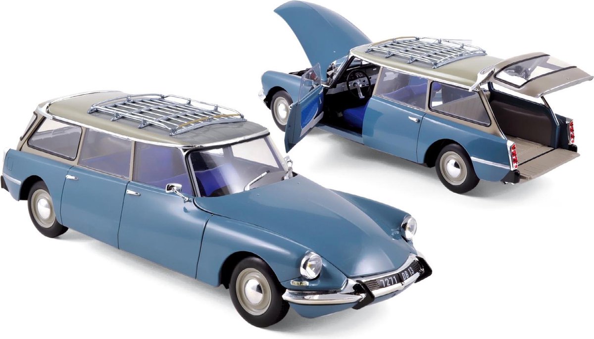 CITROËN ID 19 Break 1967 Bleu d'Orient - 1:18 NOREV 181770