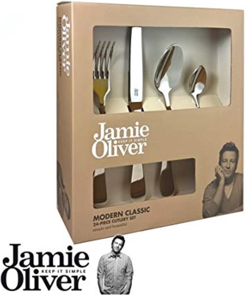 Flikkeren genetisch Slepen Jamie Oliver Bestekset Cutlerly Set 24 Pcs | bol.com