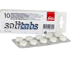 Solis Solitabs Reinigingstabletten Koffiemachine - Espressomachine - Garandeert een Heerlijk Aroma - Effectieve Reiniging - 10 Stuks