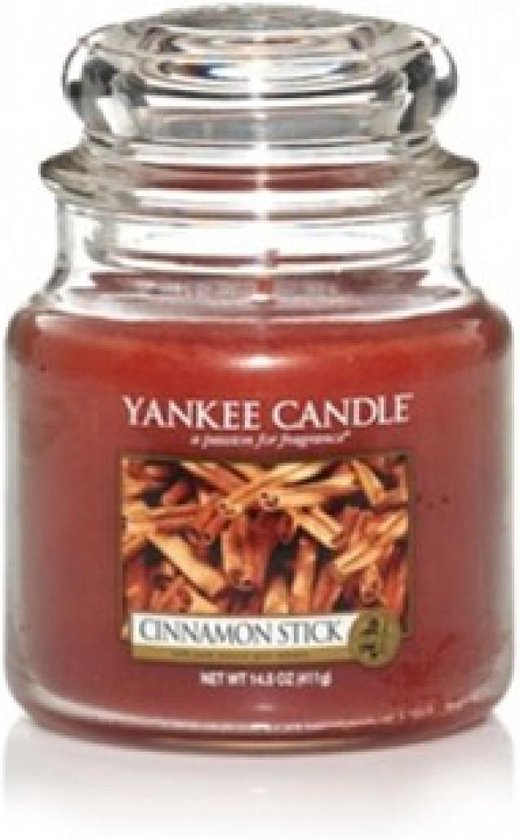 Caroline Blazen Staat Yankee Candle Medium Jar Geurkaars - Cinnamon Stick | bol.com