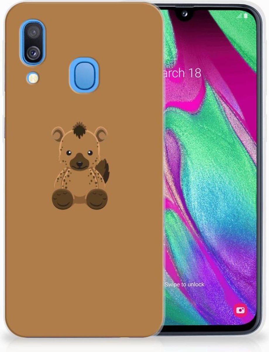 Samsung Galaxy A40 Telefoonhoesje met Naam Baby Hyena