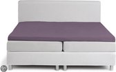 Damai - Topper Hoeslaken - Jersey - 90 x 210 cm - Purple