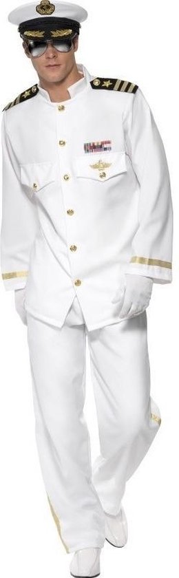 Luxe kapitein kostuum voor heren - maritiem verkleedpak 48/50