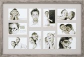 Deknudt Frames multifotolijst S45RH7 P10 - grijs-beige - 10x 10x15 cm