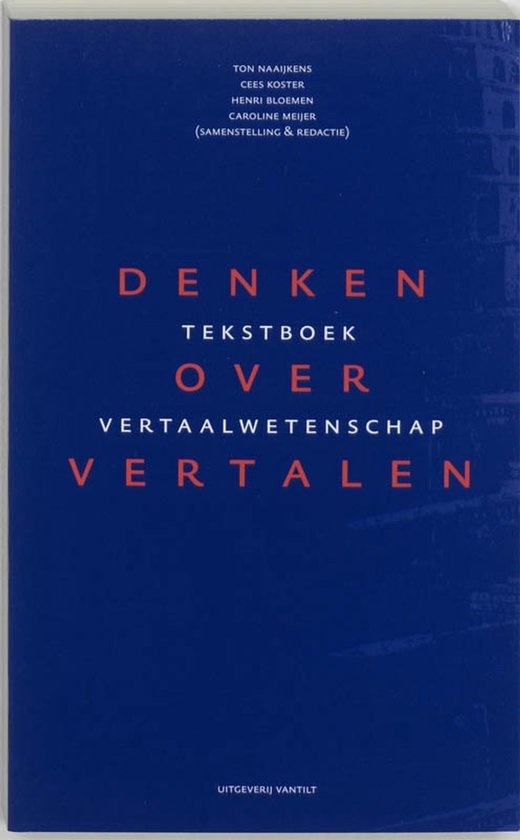 Denken over vertalen - cover
