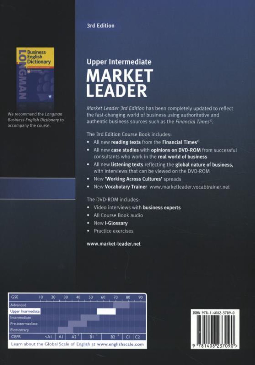 Market Leader Upper Intermediate Coursebook (with DVD-ROM incl. Class ...