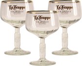 La Trappe Bierglas - 25cl (Set van 3) - Origineel glas van de brouwerij - Glas op voet - Nieuw