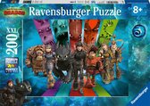 Ravensburger puzzel Dragons 3 - Legpuzzel - 200 stukjes