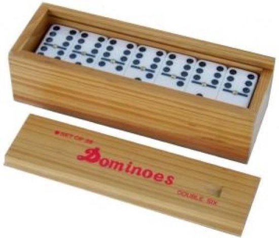 Afbeelding van het spel Domino dubbel 6 dik met pin A kwaliteit