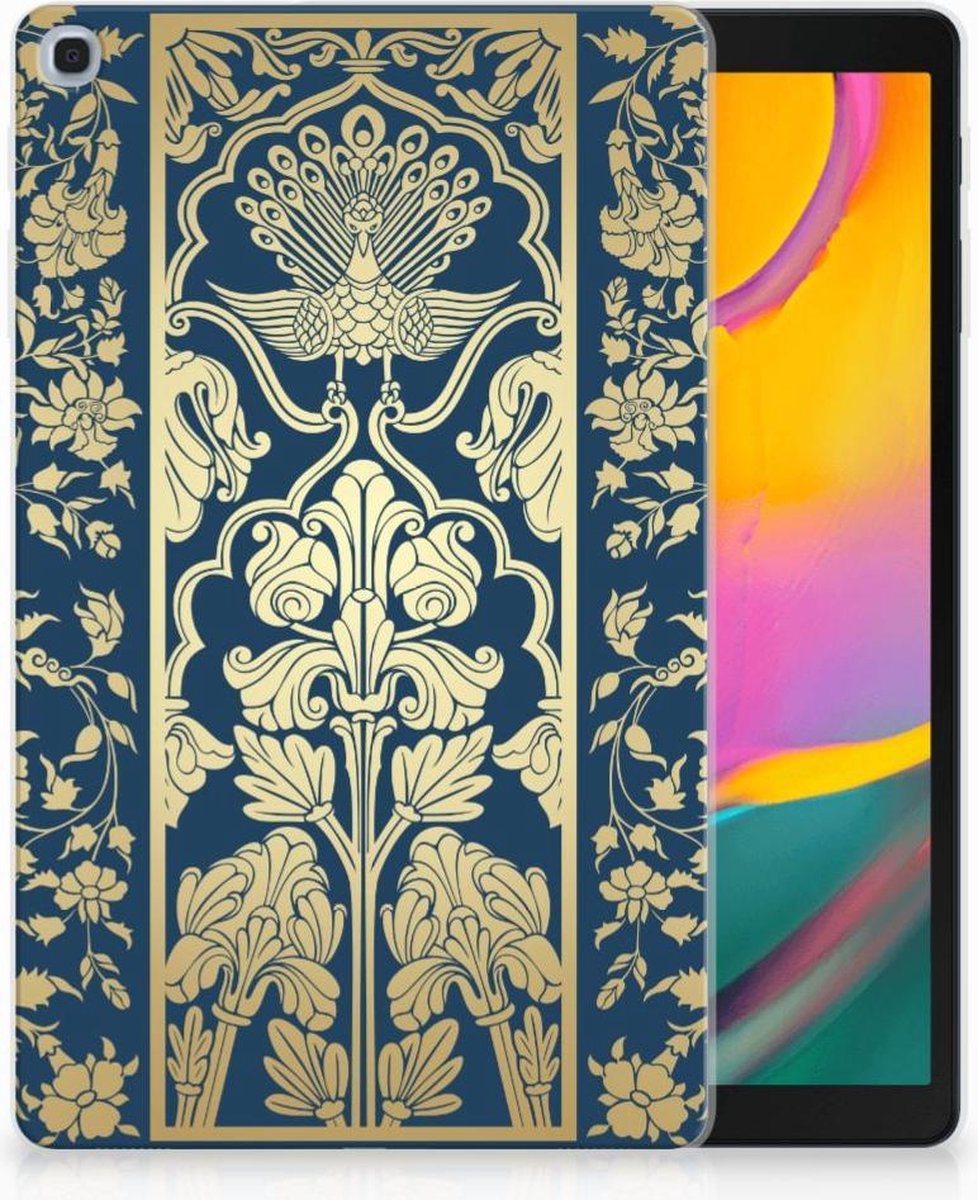 Samsung Galaxy Tab A 10.1 (2019) Siliconen Hoesje Beige Flowers