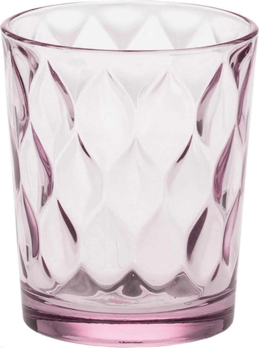 Riverdale Waterglas Mineral roze 10cm