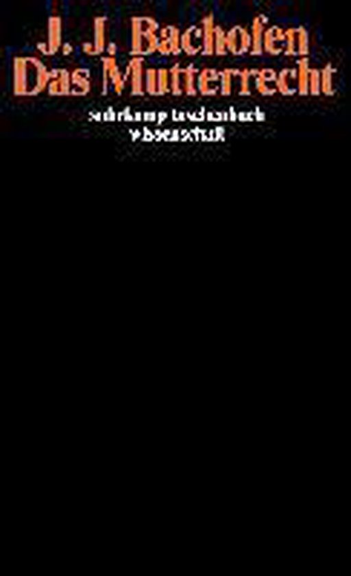 Das Mutterrecht - cover