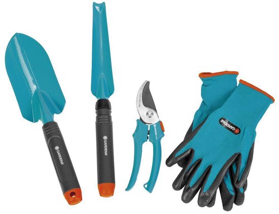 GARDENA Startkit handgereedschap vierdelig - -schep, onkruidsteker , snoeischaar en handschoenen van GARDENA — afbeelding 2