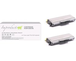 Improducts Improducts® Toner - Alternatief Brother TN2120 / TN-2120 zwart XL 2x toner zwart
