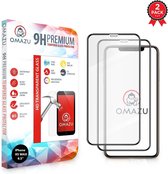 OMAZU 3D Tempered Glass Screenprotector, Apple Iphone XS MAX/ 11 Pro Max (6,5''Full Screen) 2-Pack