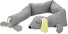Beeztees Puppy Cosy Doggy - Puppy Speelgoed - Puppyknuffel - Hondenspeelgoed - Grijs - 120x12x9,5 cm
