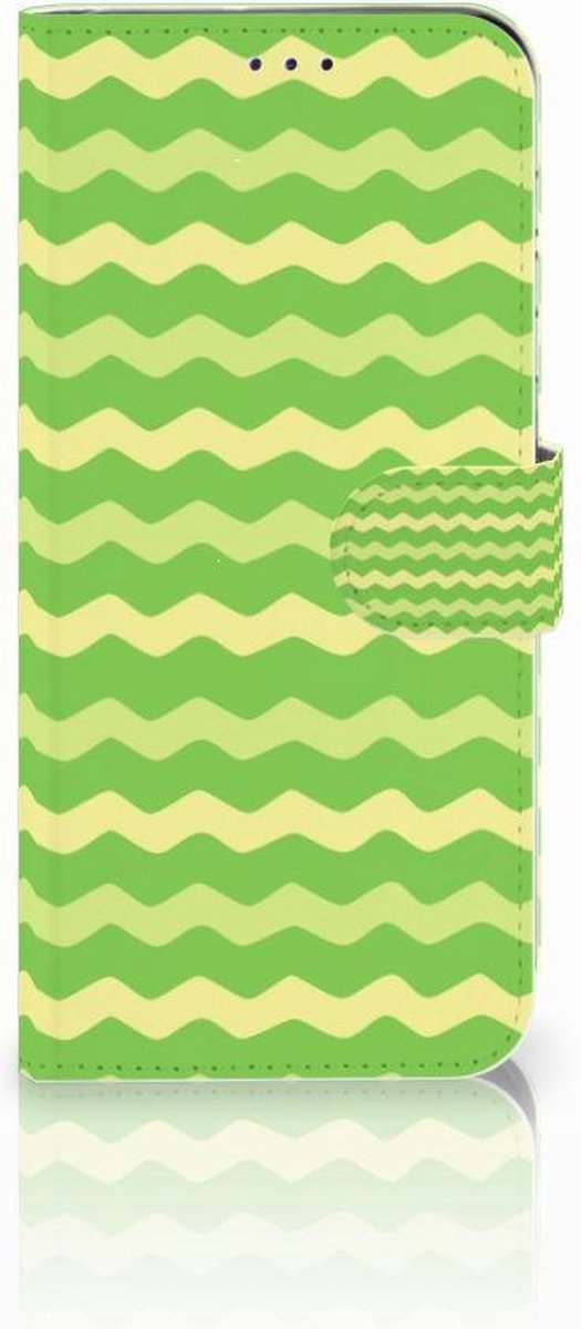 Samsung Galaxy A50 Telefoon Hoesje Waves Green
