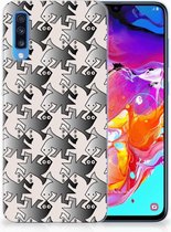 Coque Téléphone pour Samsung Galaxy A70 Coque Smartphone Salamandre Gris