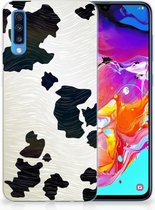 Geschikt voor Samsung Galaxy A70 TPU Siliconen Hoesje Design Koeienvlekken