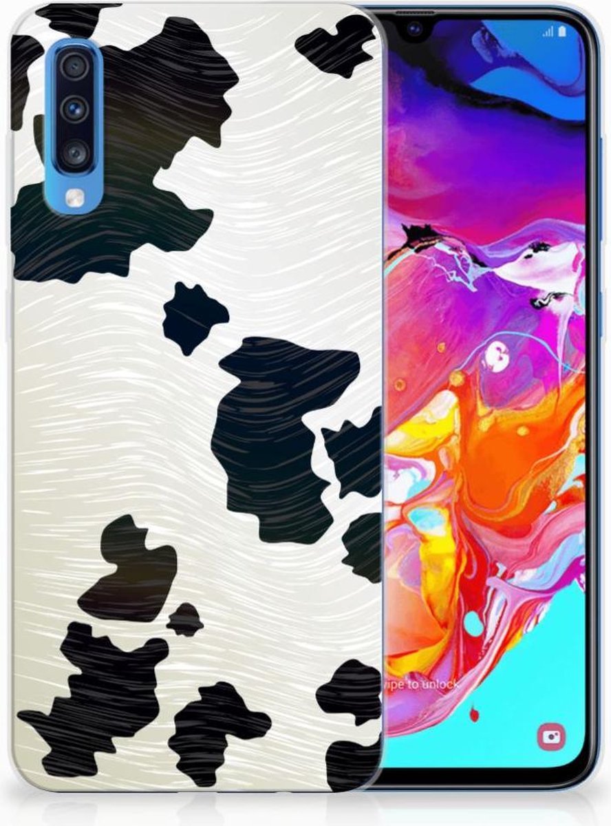 Samsung Galaxy A70 TPU Hoesje Koeienvlekken
